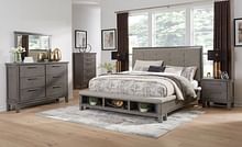 Ashley Bedroom 6 Piece King Panel Bed With Storage Set B649-31-36-46-58-56-97