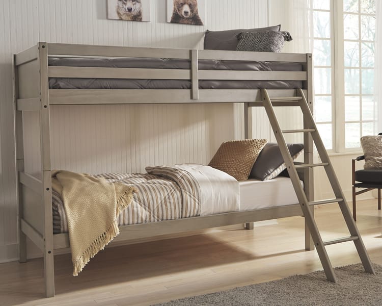 Ashley Bedroom Twin over Twin Bunk Bed with Ladder B733-59
