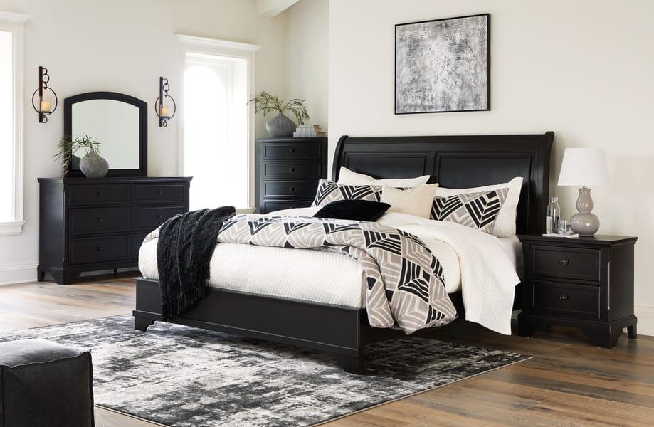 Ashley Bedroom 7 Piece King Sleigh Bed Set B739-31-36-46-78-76-92-2