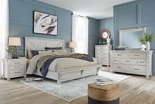 Ashley Bedroom 7 Piece King Panel Bedroom Set B740-31-36-158-156-97-93-2