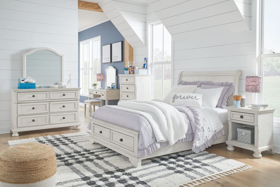 Ashley Bedroom 10 Piece Full Sleigh Storage Bed Set B742-21-26-45-87-84S-183-91-2-22-25