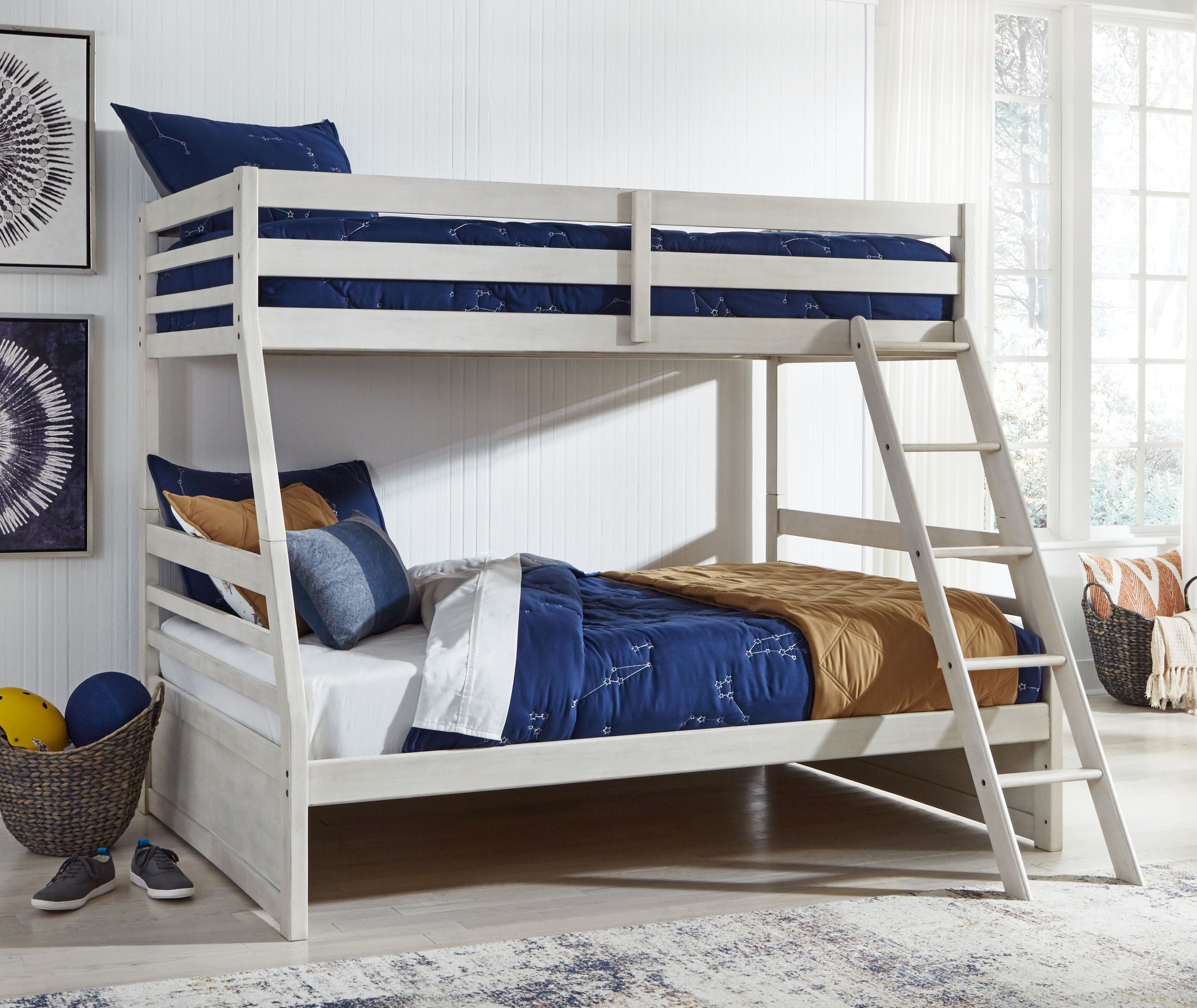 Ashley Bedroom Twin Over Full Bunk Bed B742-58P-58R
