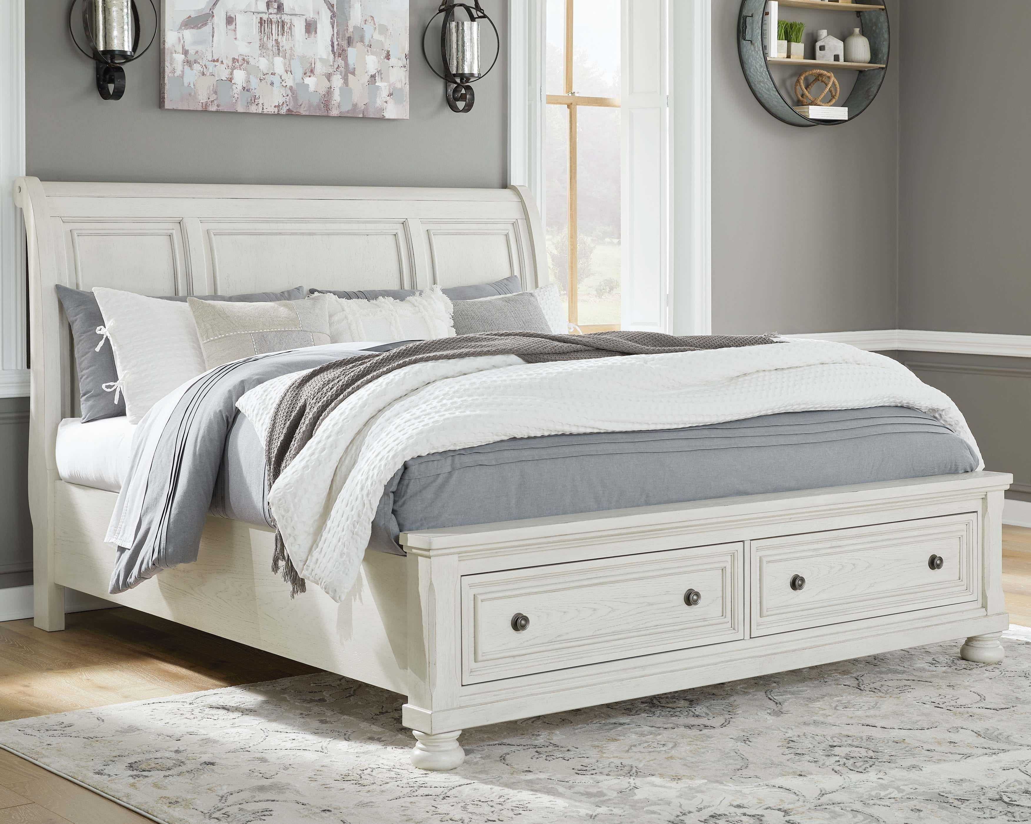 Ashley Bedroom California King Sleigh Bed with 2 Storage Drawers B742-78-76-95