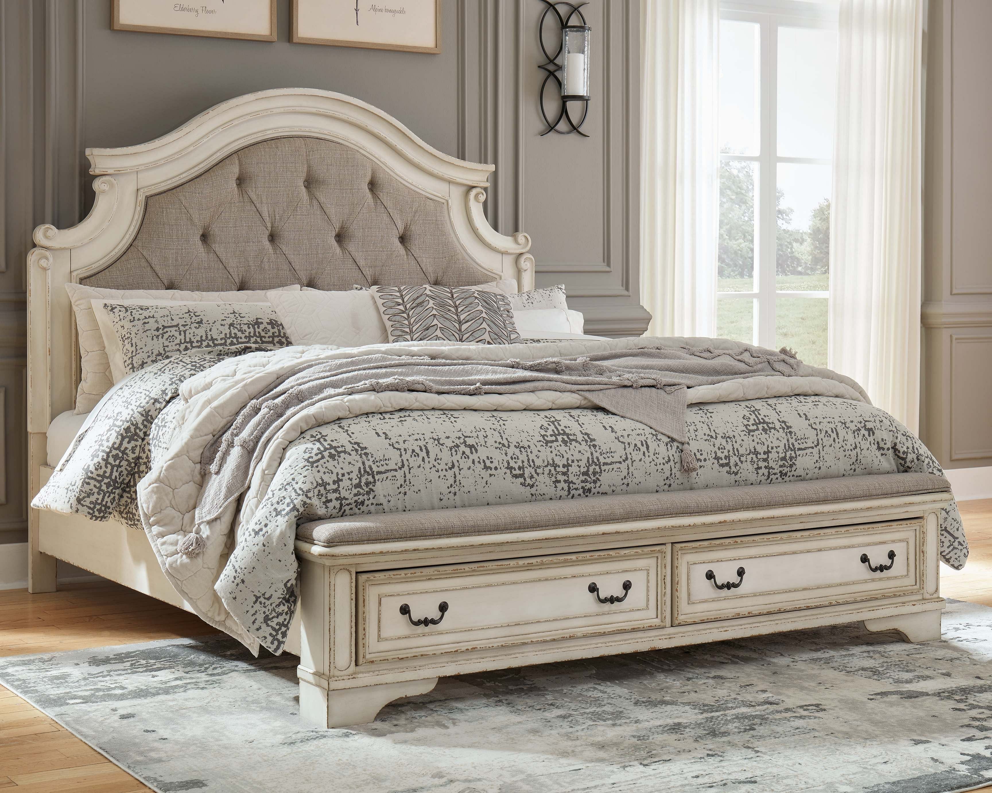 Realyn 5 Piece King Panel Bedroom - Two-tone Realyn 5 Piece King Panel Bedroom - Two-tone