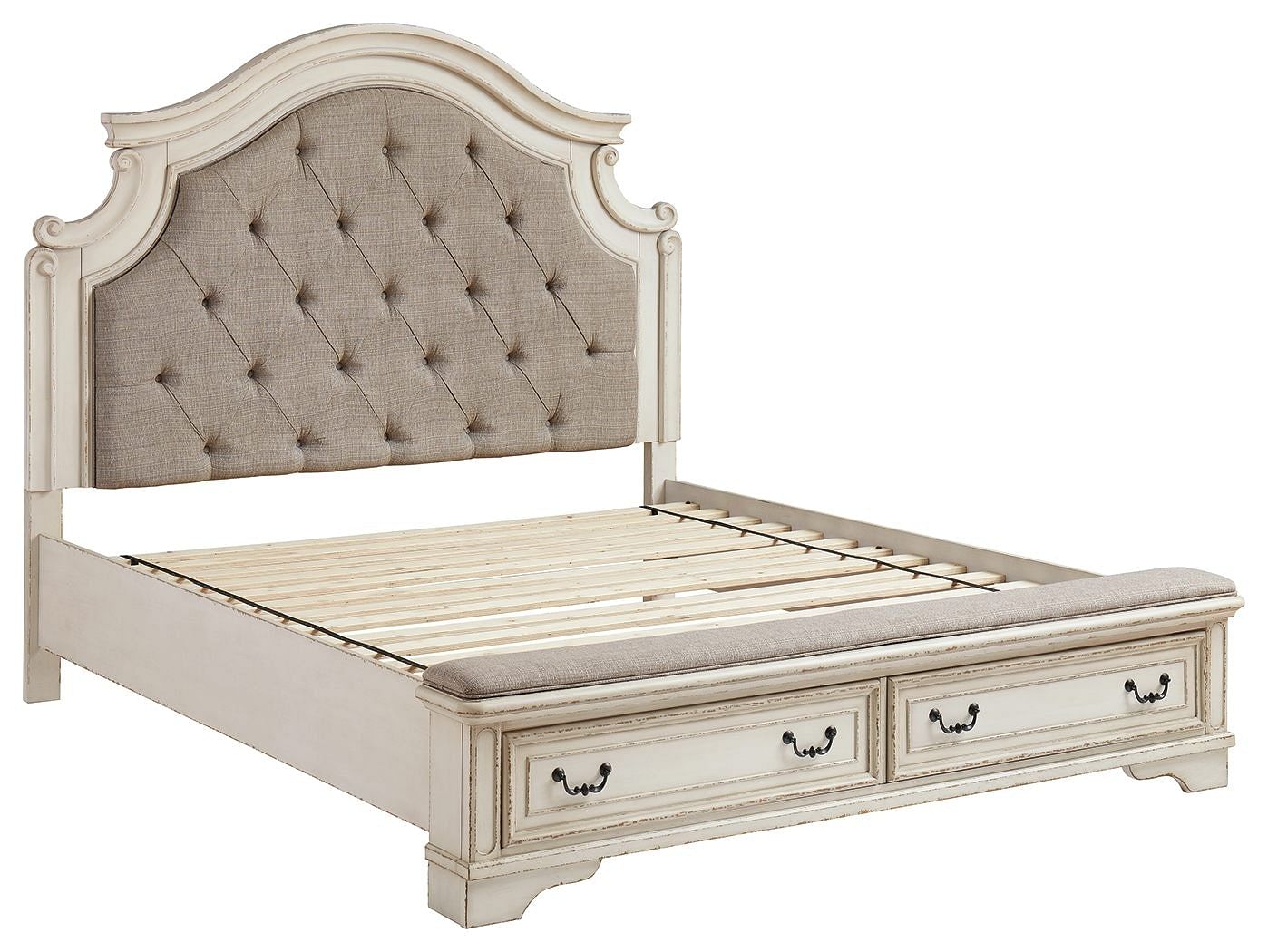 Realyn 5 Piece King Panel Bedroom - Two-tone Realyn 5 Piece King Panel Bedroom - Two-tone