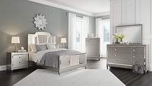 Ashley Bedroom 6 Piece Queen Upholstered Bedroom Set B744-31-36-46-57-54-96