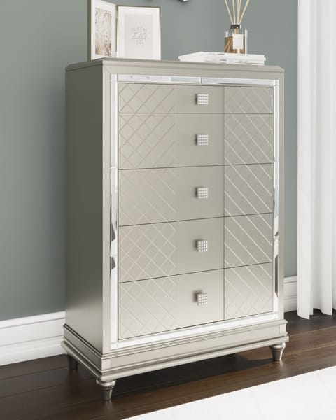 Ashley Bedroom 8 Piece King Upholstered Panel Bedroom Set B744-31-36-46-58-56-97-92-2