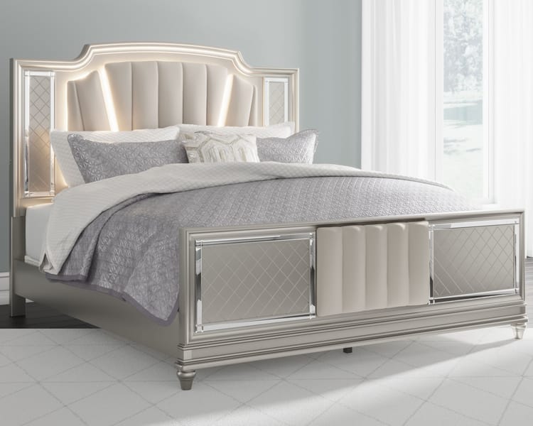 Ashley Bedroom 7 Piece King Upholstered Panel Bedroom Set B744-31-36-58-56-97-92-2
