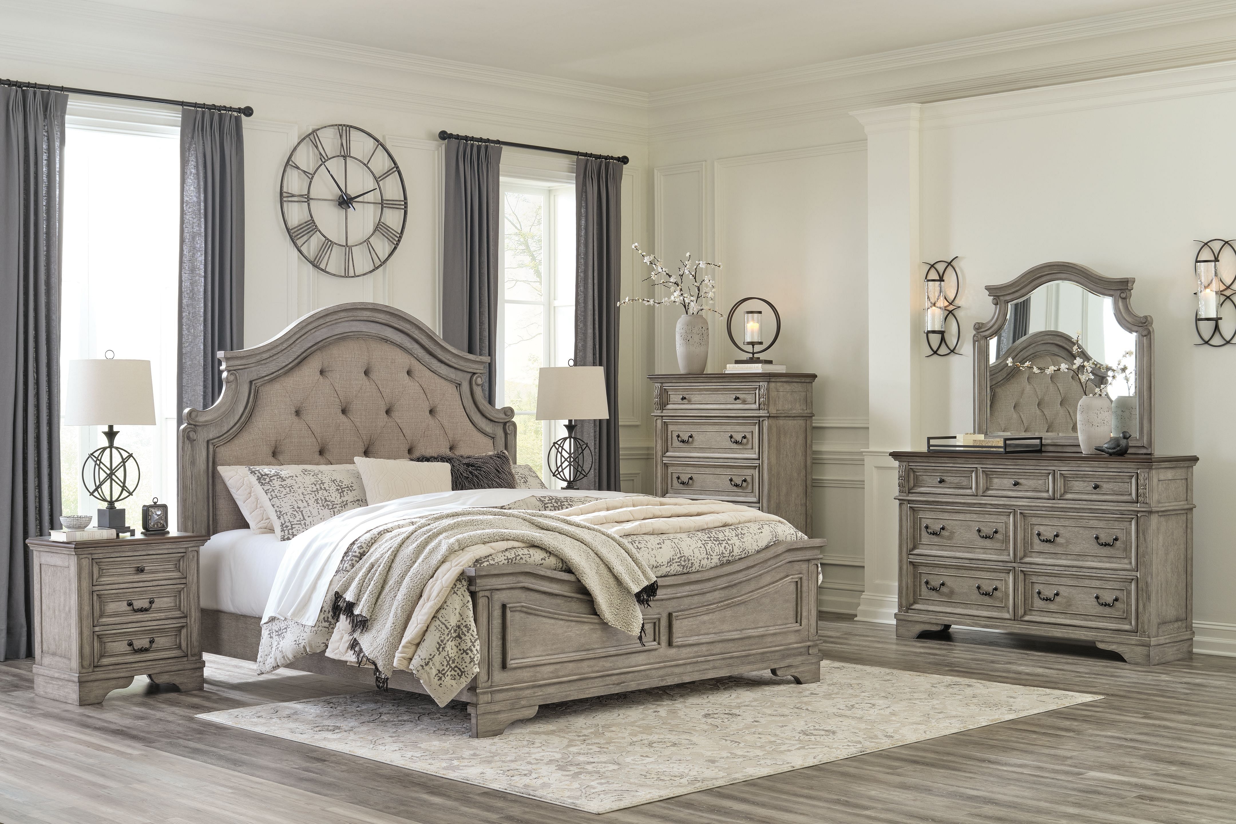 Ashley Bedroom 6 Piece California King Panel Bed Set B751-31-36-46-58-56-94