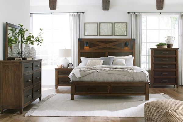 Ashley Bedroom 7 Piece Queen Panel Bedroom Set B759-31-36-57-54S-96-92-2