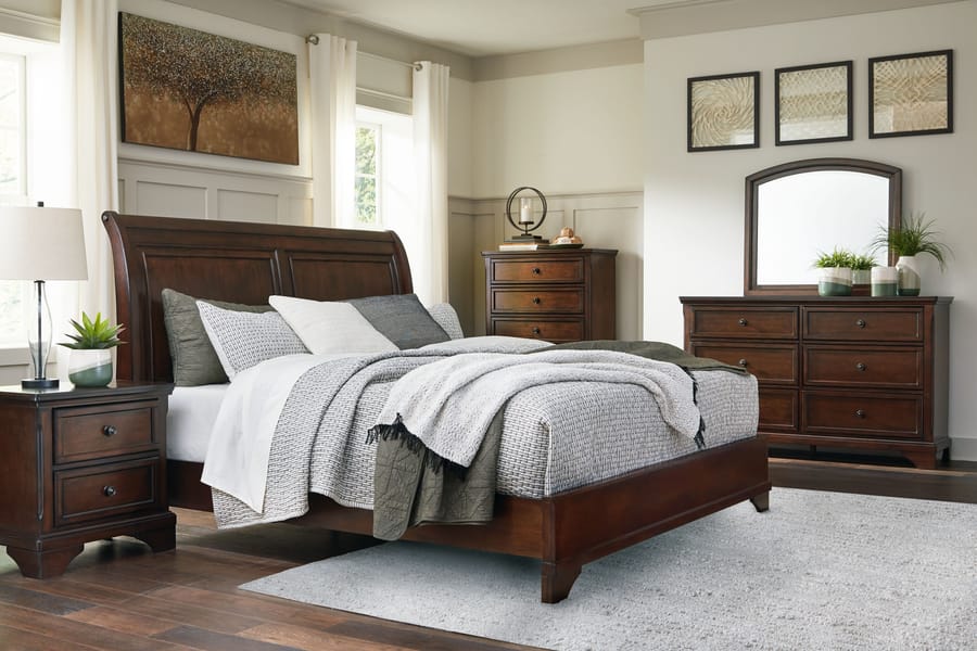 Ashley Bedroom 5 Piece California King Sleigh Bed Set B767-31-36-46-78-95