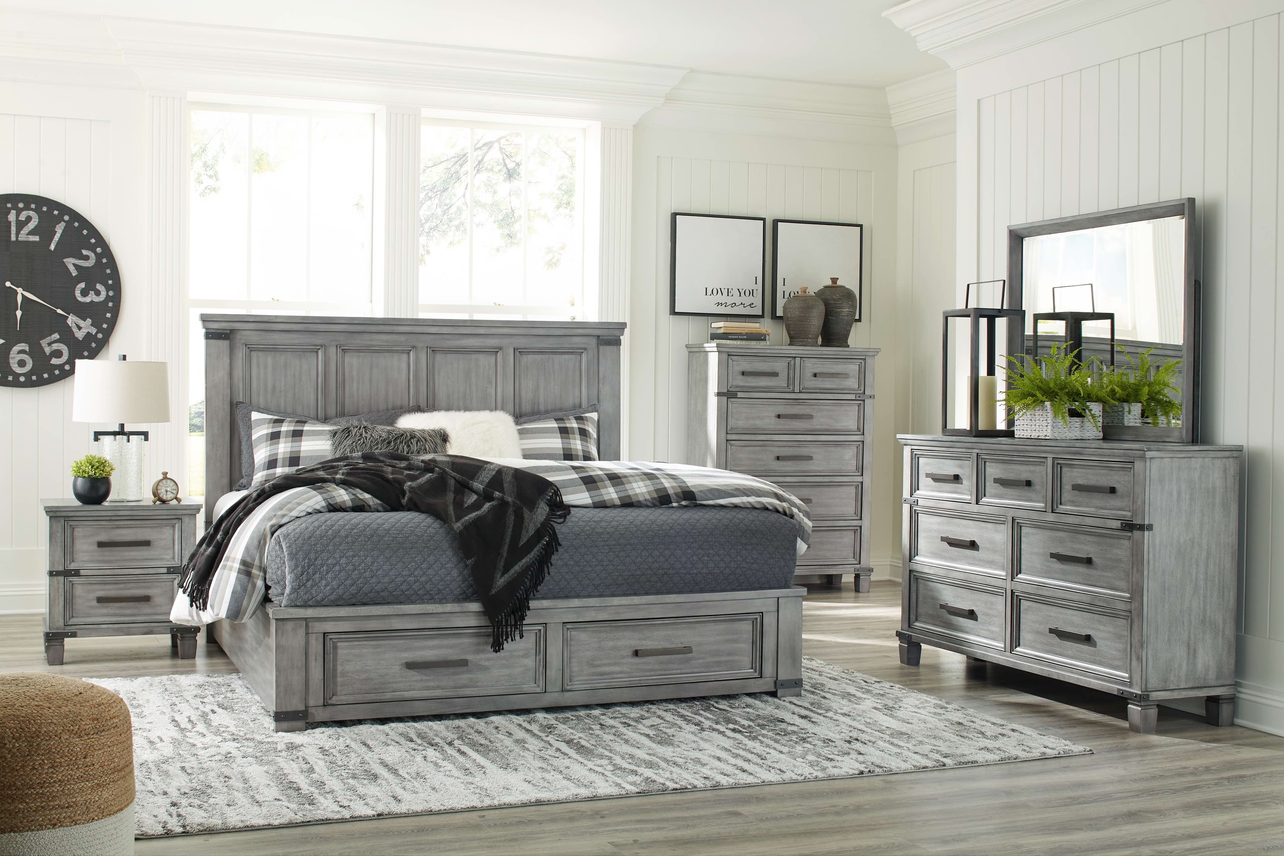 Ashley Bedroom 7 Queen Storage Bed Set B772-31-36-57-54S-96-92-2