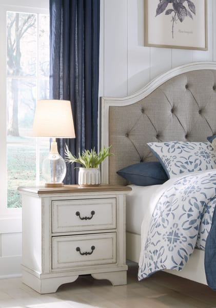 Ashley Bedroom 7 Piece King Upholstered Panel Bed Set B773-31-36-46-58-56-92-2
