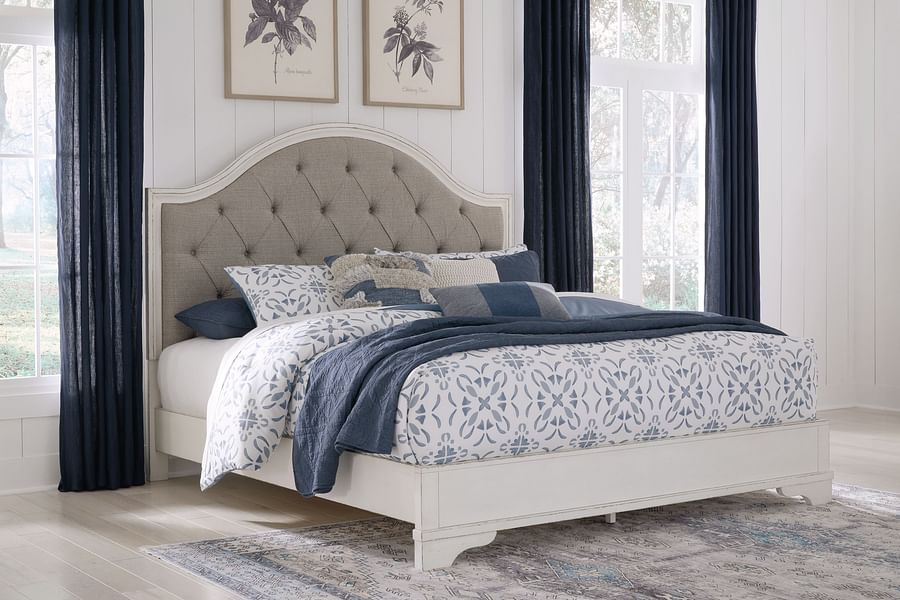 Ashley Bedroom 6 Piece California King Upholstered Panel Bed Set B773-31-36-58-94-92-2