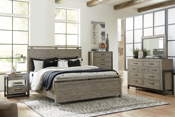 Ashley Bedroom 6 Piece King Panel Bedroom Set B774-31-36-46-58-56-97