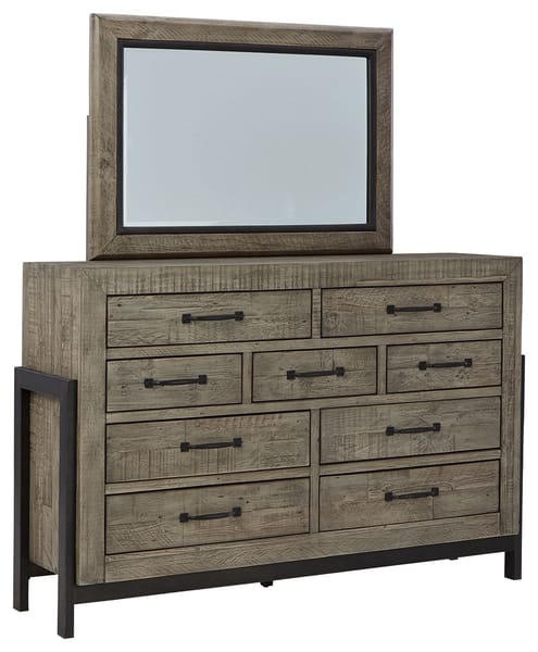 Ashley Bedroom Dresser and Mirror B774-31-36
