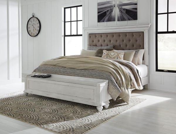 Bedroom Upholstered Beds Ashley Bedroom King Upholstered Bed with