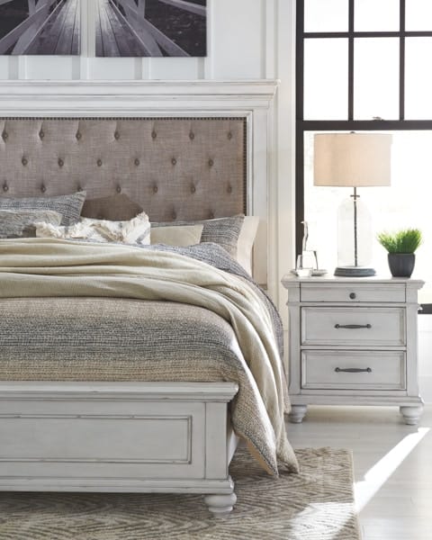 Ashley Bedroom 7 Piece Queen Upholstered Panel Bedroom Set B777-31-36-157-54-96-93-2