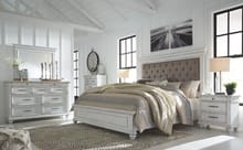 Ashley Bedroom 7 Piece California King Panel Upholstered Bedroom Set B777-31-36-158-56-94-93-2
