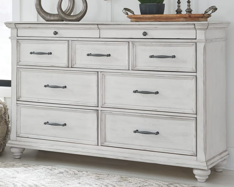Ashley Bedroom 7 Piece King Upholstered Panel Bedroom Set B777-31-36-158-56-97-93-2