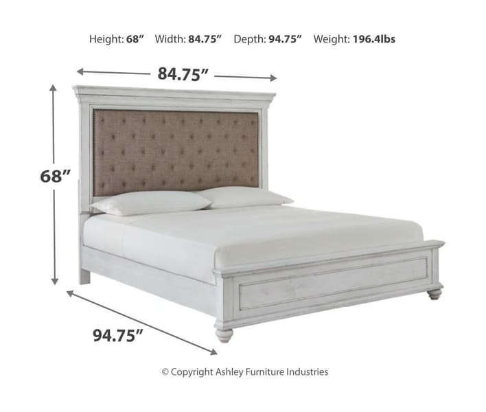 Ashley Bedroom 6 Piece California King Panel Upholstered Bedroom Set B777-31-36-46-158-56-94