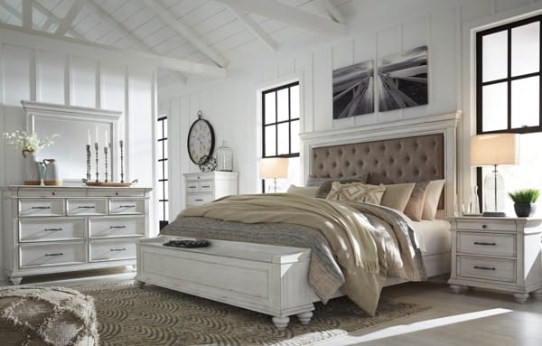 Ashley Bedroom 8 Piece King Upholstered Bedroom Set B777-31-36-46-158-56S-97-93-2