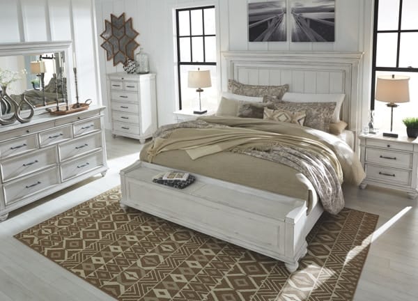 Ashley Bedroom 5 Piece King Panel Bedroom Set B777-31-36-58-56S-97