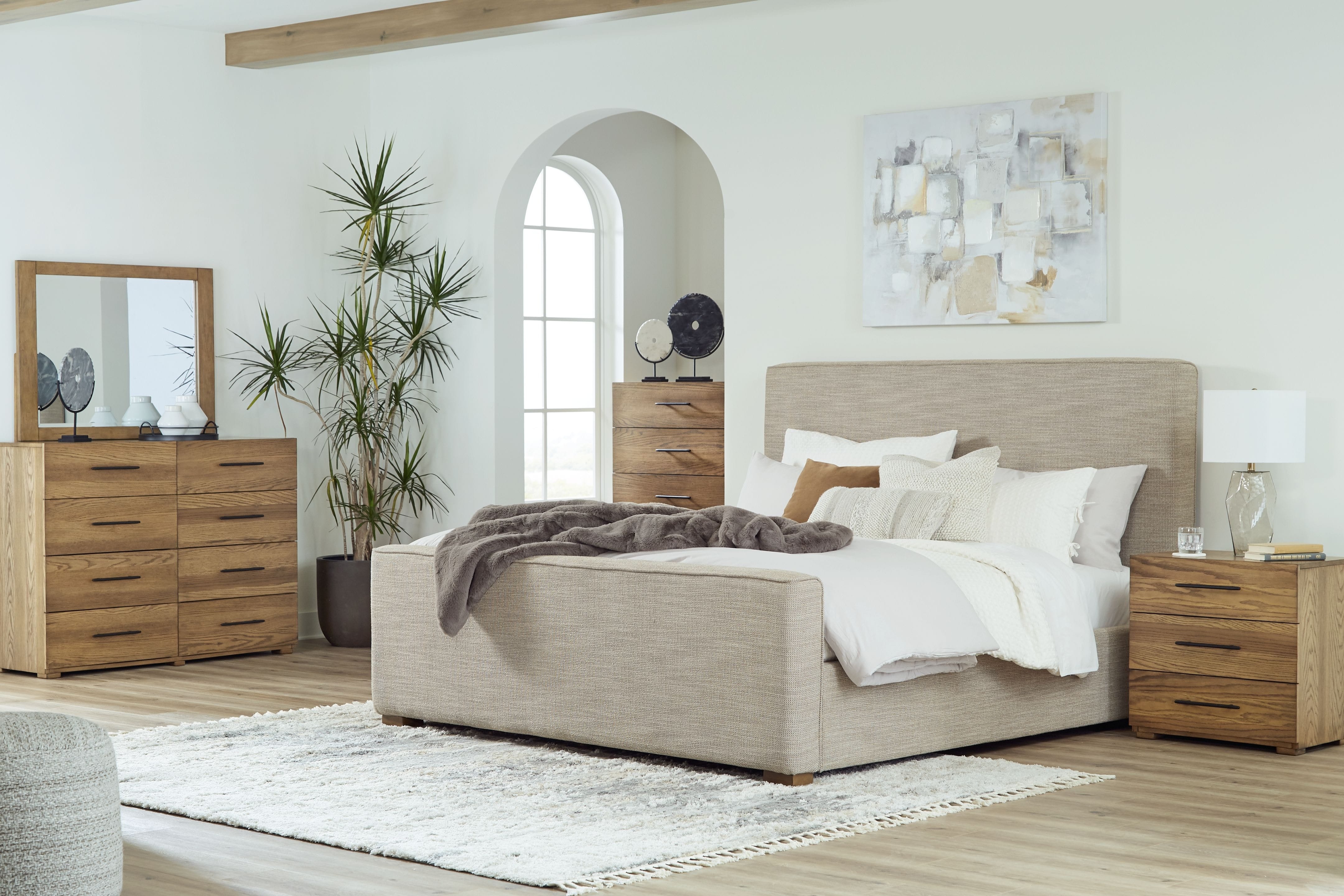 Ashley Bedroom 7 Piece Queen Upholstered Bed Set B783-31-36-46-81-97-93-2