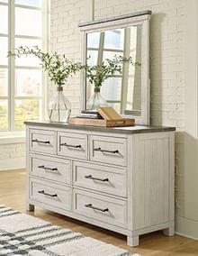 Ashley Bedroom Dresser And Mirror B784-31-36