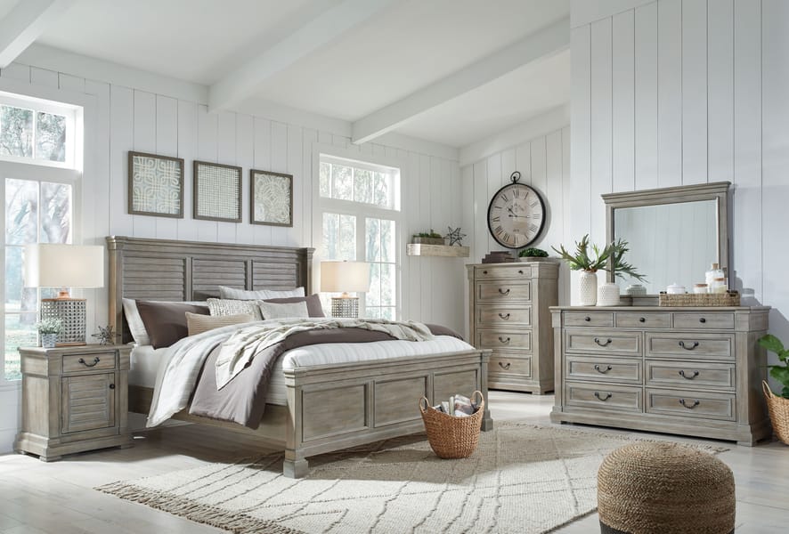 Ashley Bedroom 8 Piece King Panel Bed Set B799-31-36-46-58-56-97-91-2