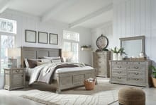 Ashley Bedroom 8 Piece King Panel Bed Set B799-31-36-46-58-56-97-91-2