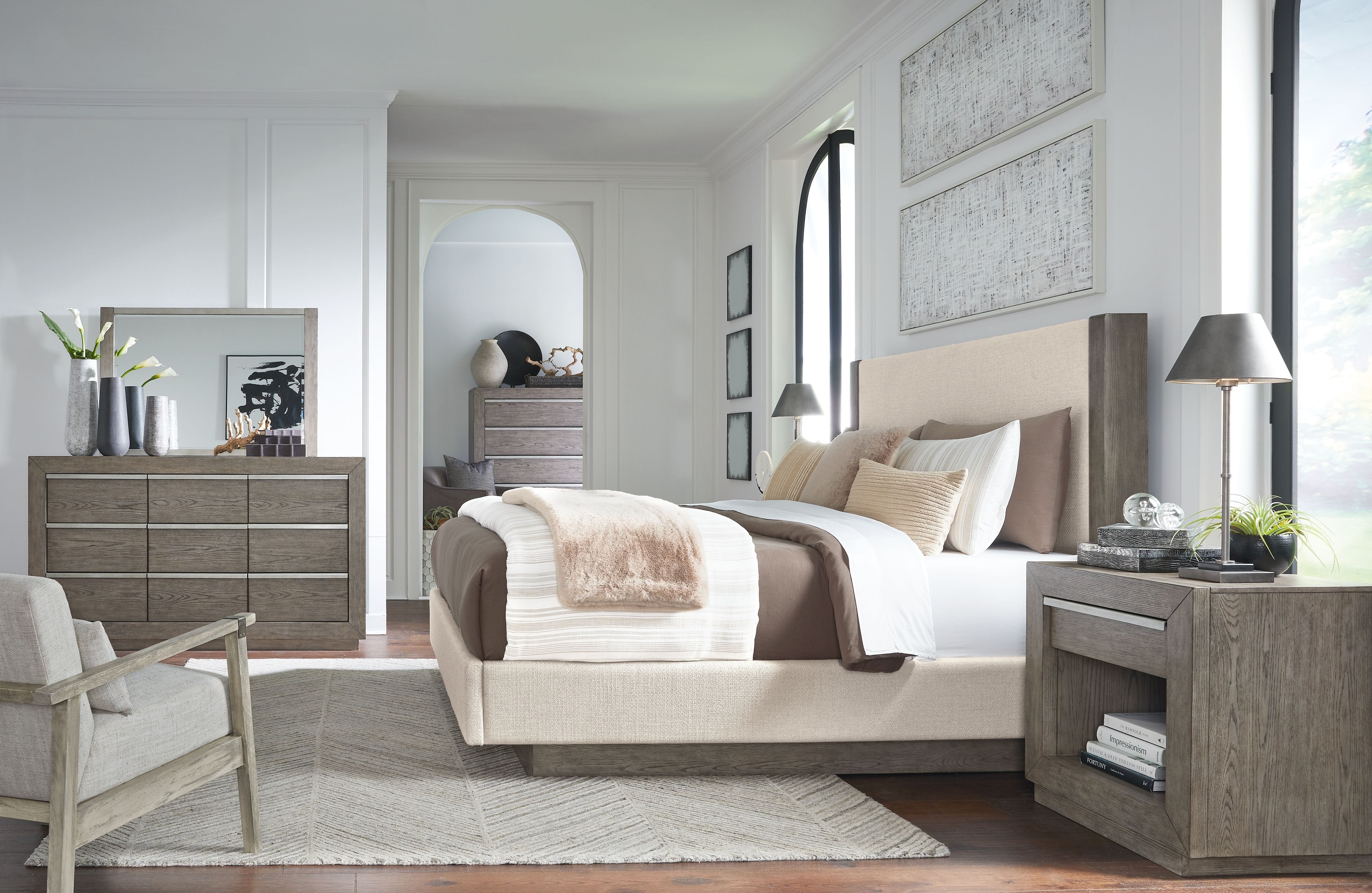 Ashley Bedroom 6 Piece Queen Upholstered Bed Set B970-31-36-57-54-91-2