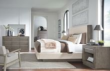 Ashley Bedroom 6 Piece Queen Upholstered Bed Set B970-31-36-57-54-91-2