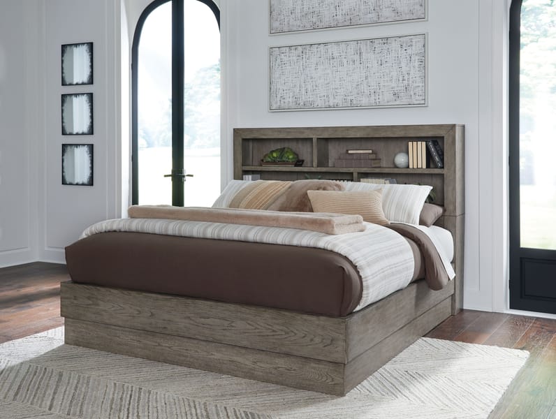 Ashley Bedroom 6 Piece King Bookcase Bed Set B970-31-36-78-76-91-2