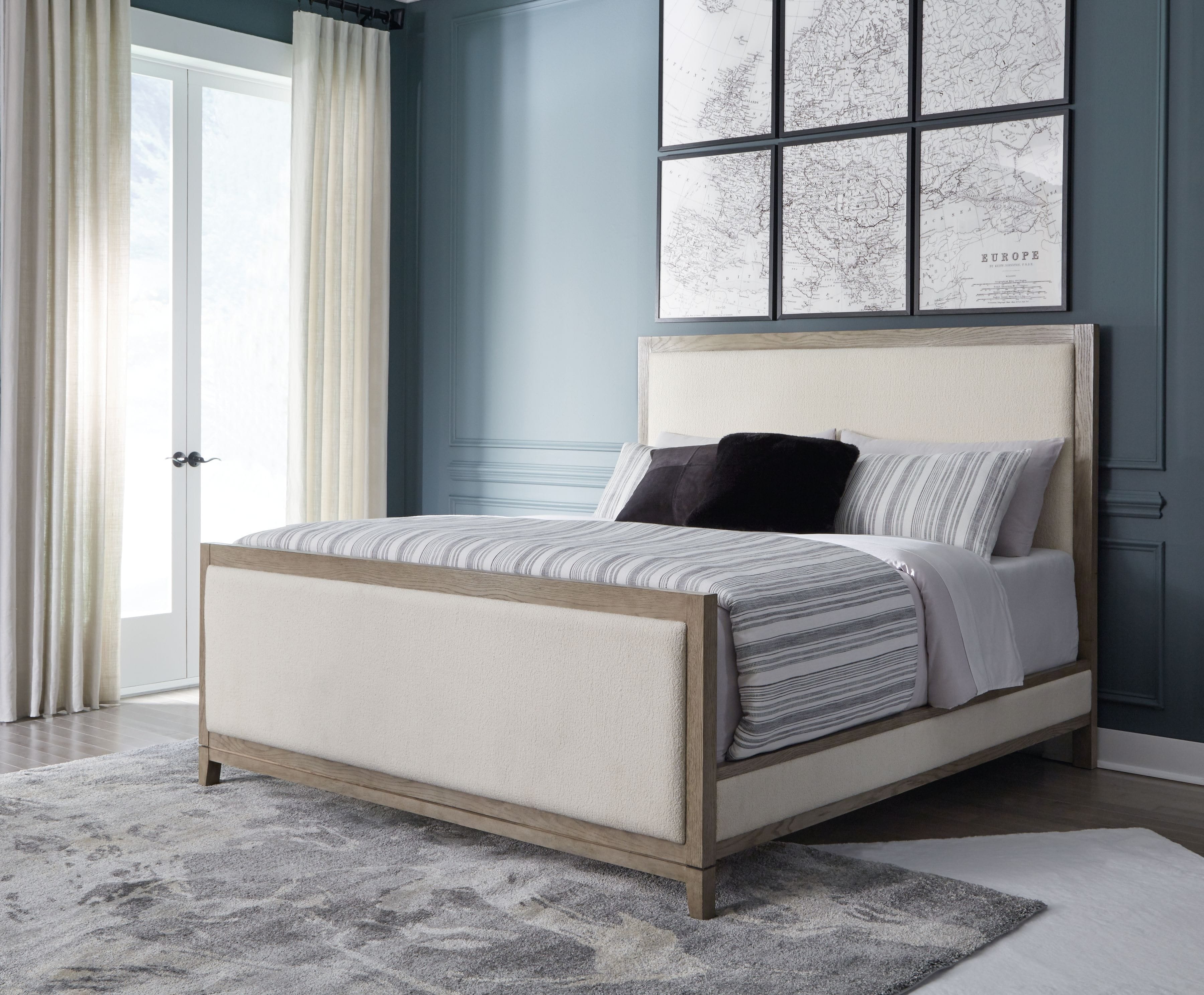 Ashley Bedroom California King Upholstered Panel B...