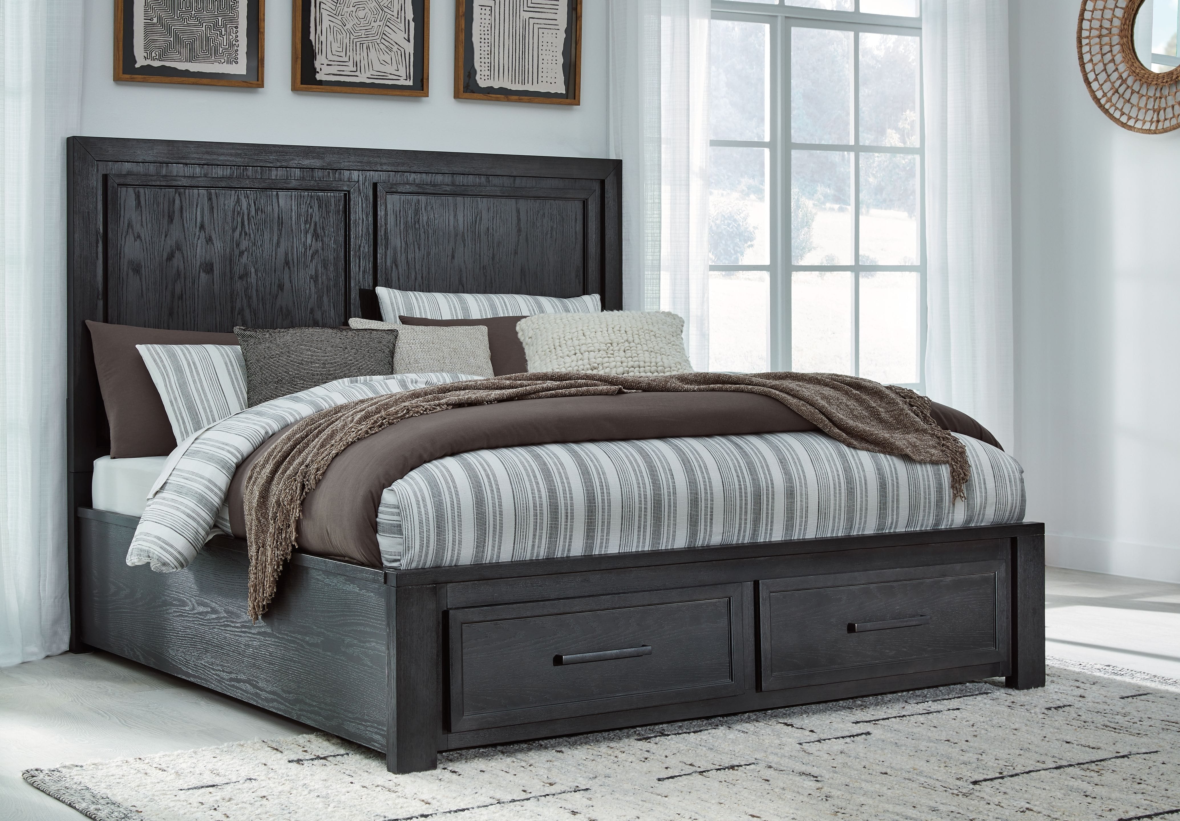 Ashley Bedroom King Panel Storage Bed B989-58-56S-...