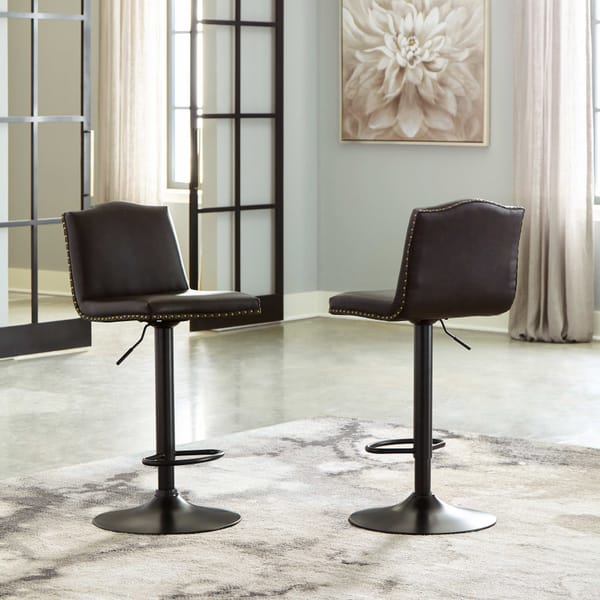 Ashley Dining Room Tall Upholstered Swivel Barstool (QTY 2) D122-530