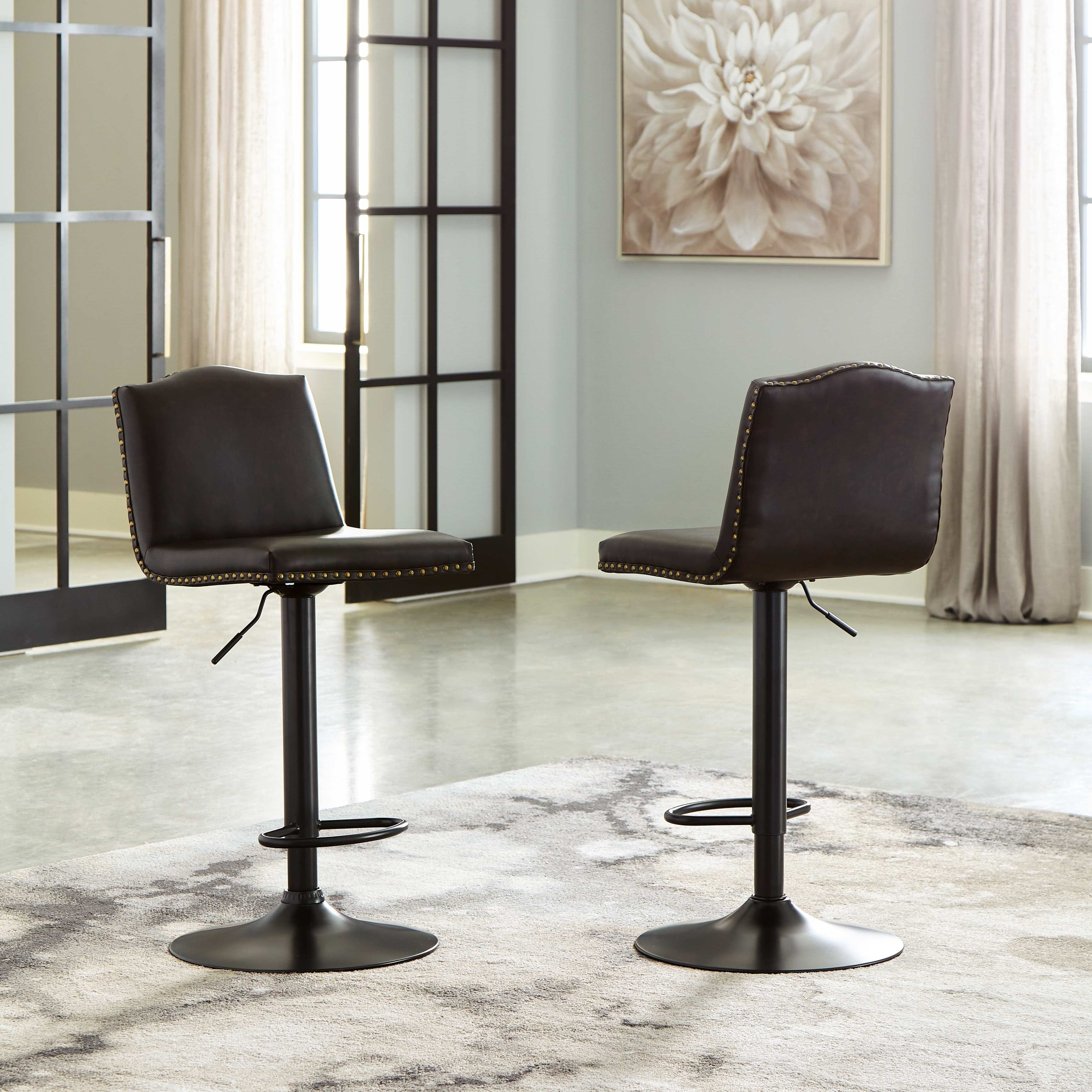 Ashley Dining Room Tall Upholstered Swivel Barstool (QTY 2) D122-530