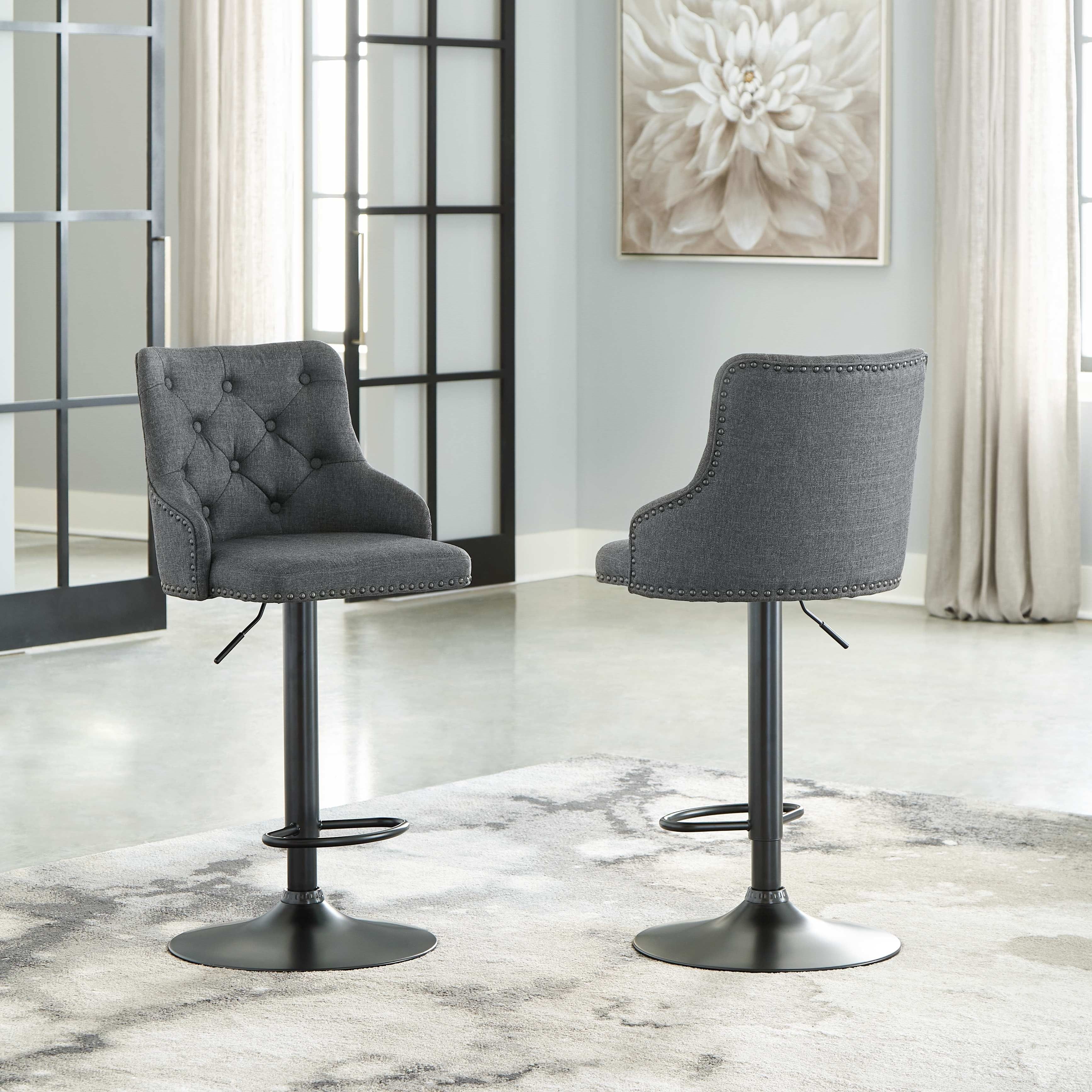 Ashley Dining Room Tall Upholstered Swivel Barstool (QTY 2) D122-730