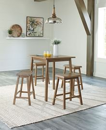 Ashley Dining Room 5 Piece Square Counter Table Set D241-13-024-4
