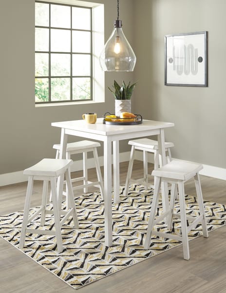 Ashley Dining Room 5 Piece Square Counter Table Set D242-13-024-4
