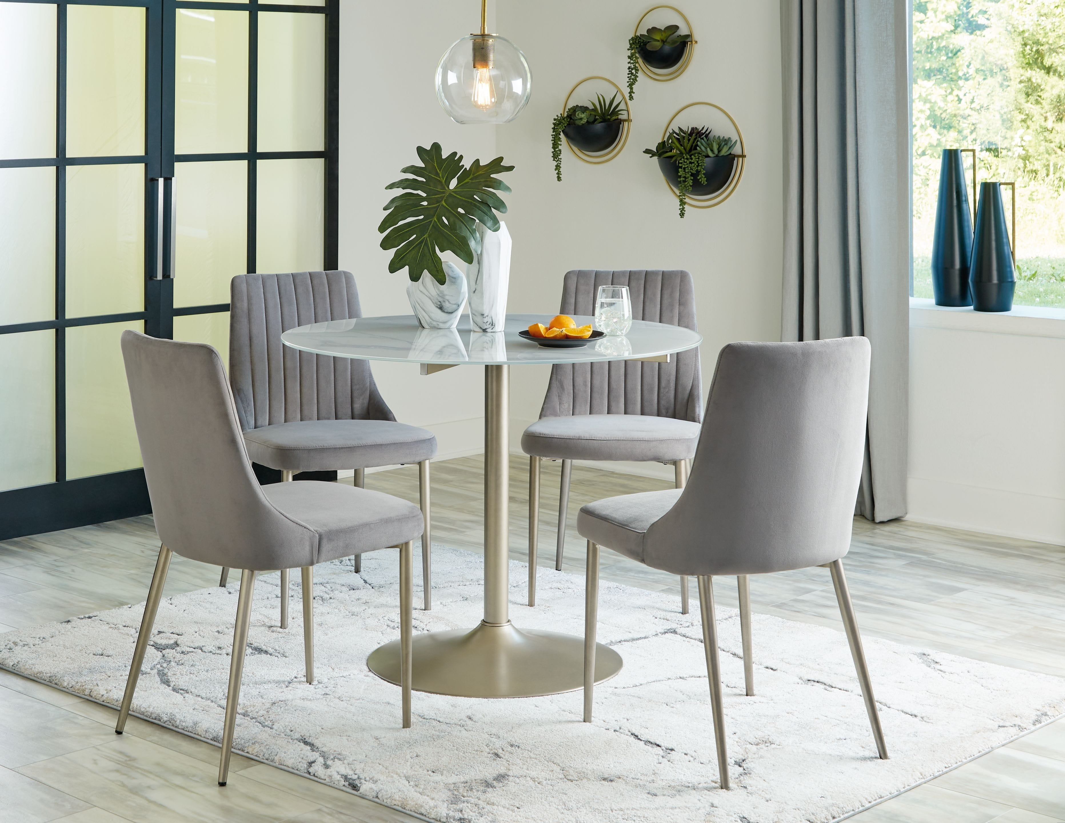 Ashley Dining Room 5 Piece Dining Room Table Set D262-15-01-4