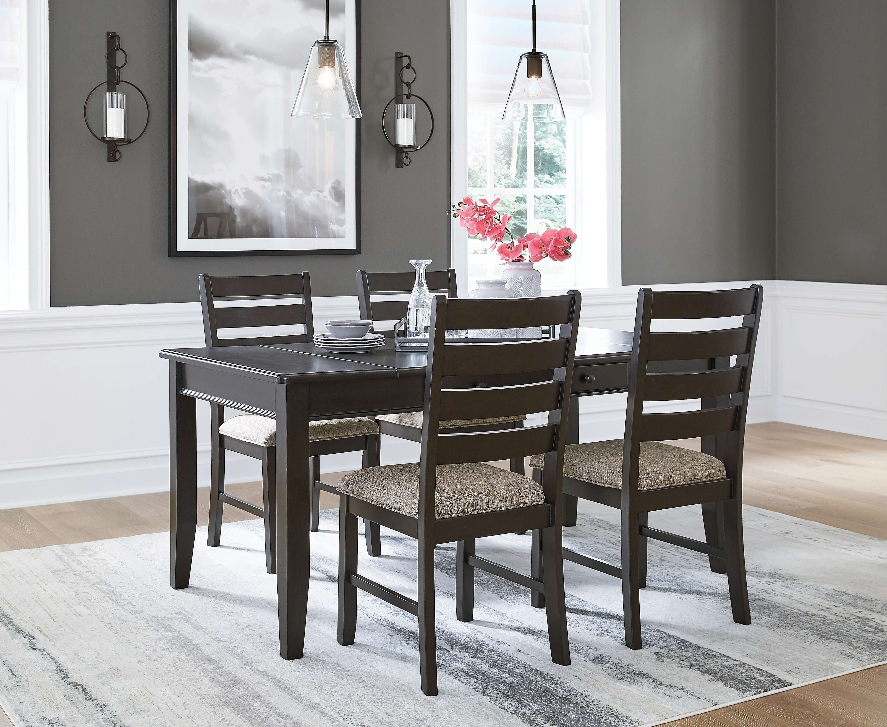 Ashley Dining Room 5 Piece Dining Room Table Set D286-35-01-4