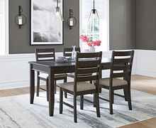 Ashley Dining Room 5 Piece Dining Room Table Set D286-35-01-4