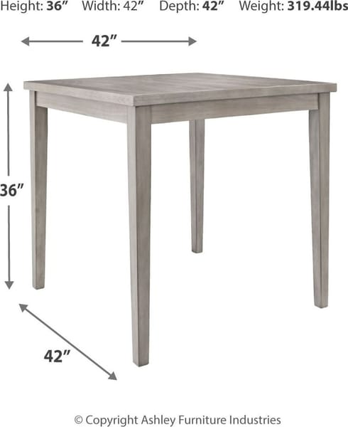 Ashley Dining Room 5 Piece Square Dining Room Counter Table Set D291-13-124-4