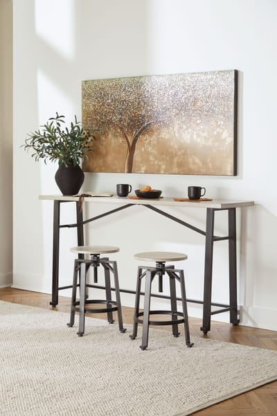 Ashley Dining Room 3 Piece Long Counter Table Set D336-52-024-2