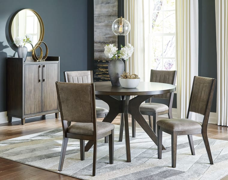 Ashley Dining Room 6 Piece Dining Room Table Set D374-15-01-4-66