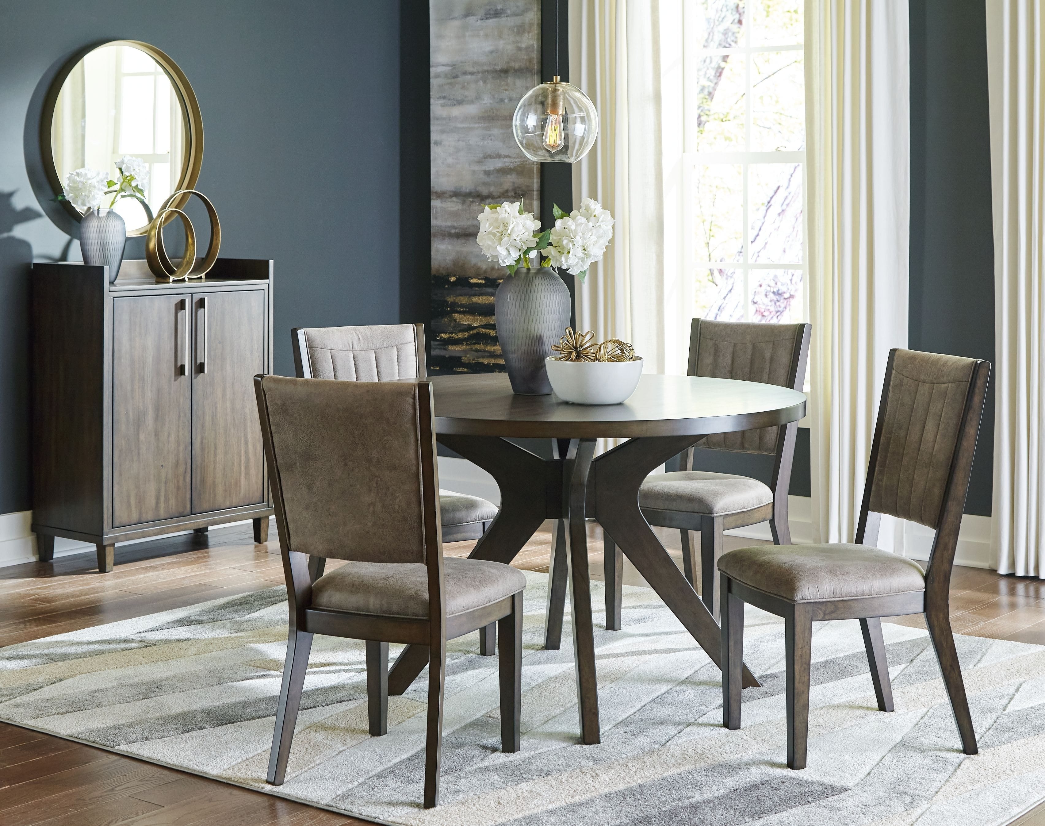 Ashley Dining Room 6 Piece Dining Room Table Set D374-15-01-4-66