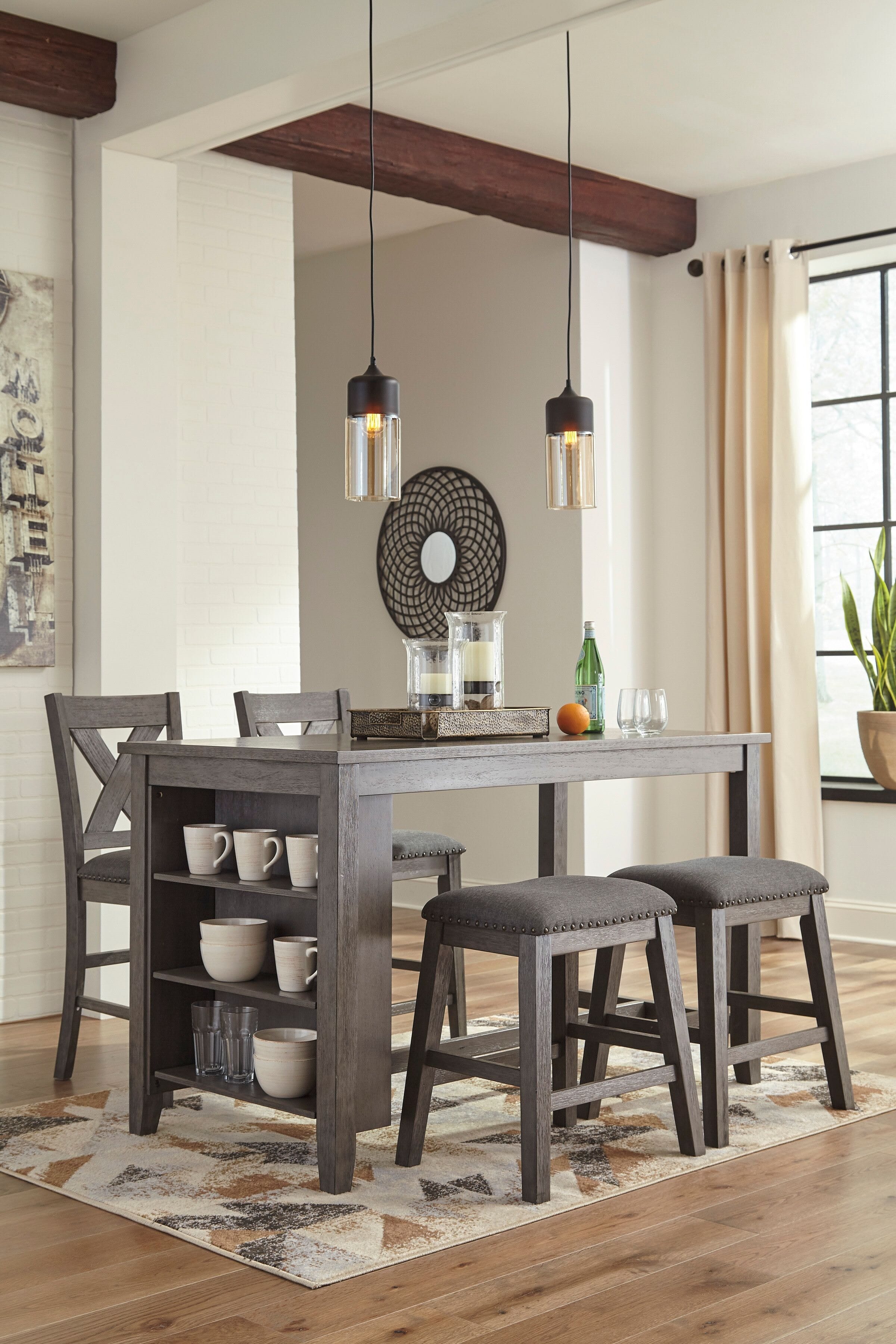 Ashley Dining Room 5 Piece Dining Set D388-13-024-2-124-2