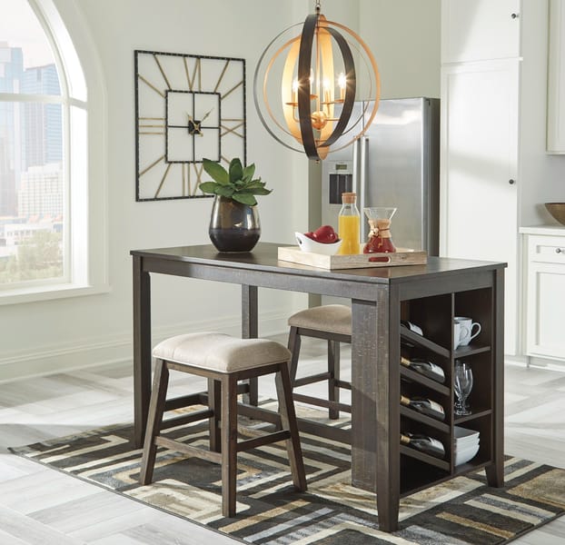 Ashley Dining Room 3 Piece Rectangular Counter Table Set D397-32-024-2